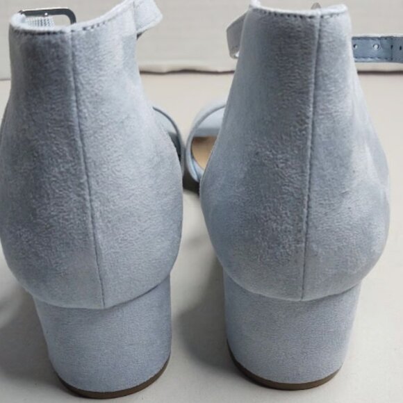 LONDON FOG Women's Nikki Low Two Piece Block Heel Dress Shoe 7.5M Ankle Strap. - Picture 2 of 8